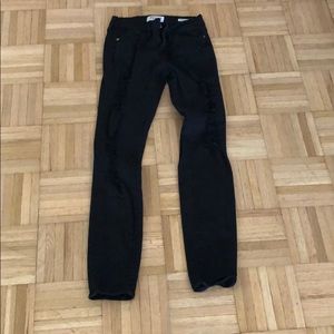 Frame skinny ripped jeans